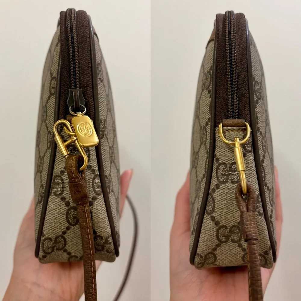 GUCCI monogram interlocking Auth VTG Clutch Crossbody Shoulder Bag💫 - Picture 7 of 17
